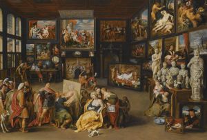Alexander the Great visits the studio of Apelles by Willem van Haecht