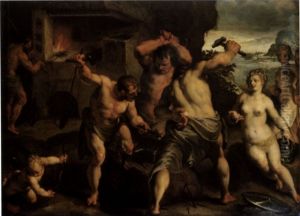 Venus in the Forge of Vulcan by Felice Riccio
