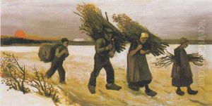 Holzsammler im Schnee by Vincent Van Gogh