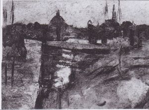 City View of Amsterdam by Vincent Van Gogh