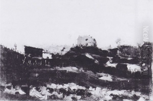 Blick auf Montmartre mit Steinbruch - view 1
