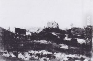 Blick auf Montmartre mit Steinbruch by Vincent Van Gogh