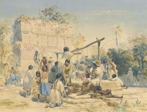 Well And Building At Sabachtsche (yucatan)