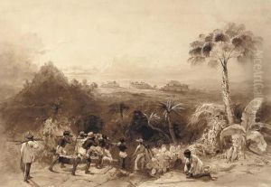 General View Of Kabah (yucatan) by Frederick Catherwood