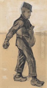 The Sower:Facing Right by Vincent Van Gogh