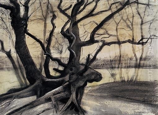 Tree roots in a sandy ground ('Les racines') - view 1