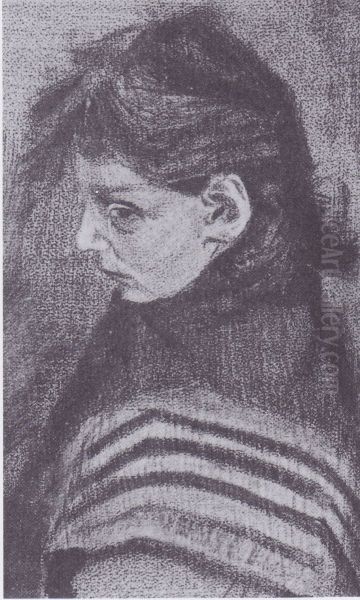 Sien's daughter with scarf - view 1