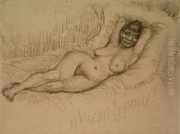 Study for 'Reclining Female Nude'. - view 1