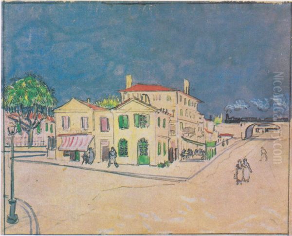The yellow house (Vincent's House) - view 1