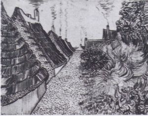 Street in Saintes-Maries by Vincent Van Gogh