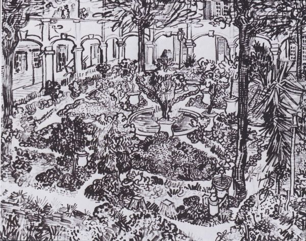 Garten des Hospitals in Arles - view 1
