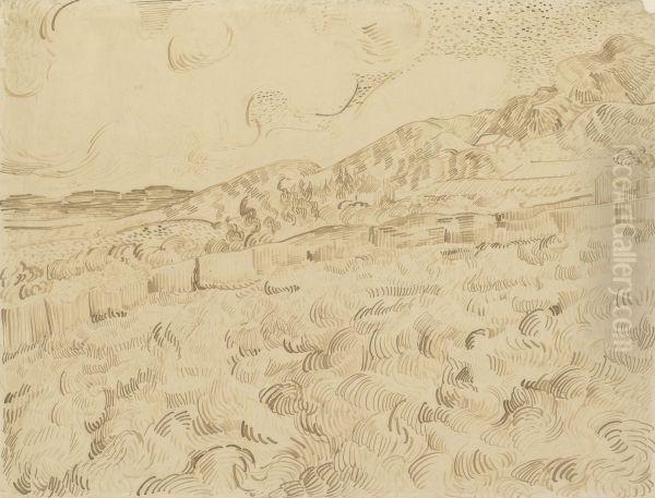 The Enclosed Wheatfield After a Storm - view 1