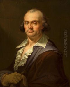 Portrait of a man with a glove.
