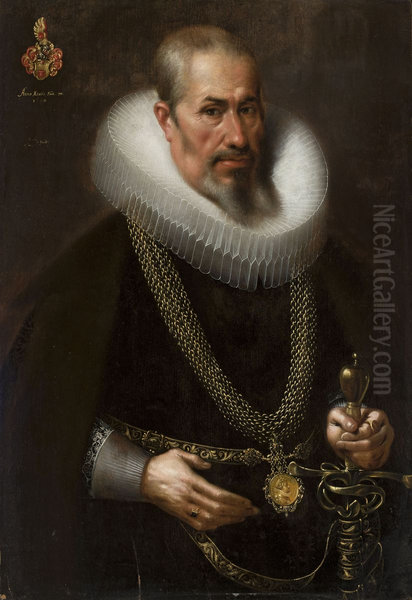 Portrait of a man in a frill - view 1