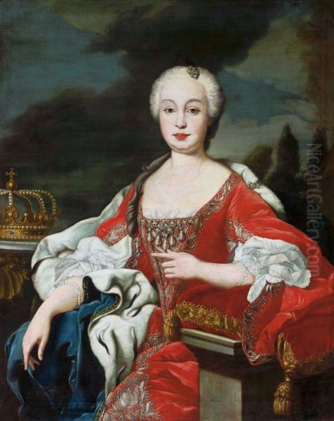 Portrait of Maria Barbara de Braganza, queen of Spain (1711-1758) - view 1