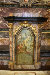 La Chiesa mostra le reliquie della beata by Biagio Bellotti