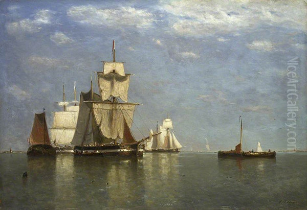 Ships lying off Flushing - view 1