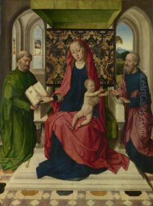 The Virgin and Child with Saint Peter and Saint Paul by Dieric Bouts