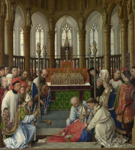 The Exhumation of Saint Hubert by Rogier van der Weydenand workshop
