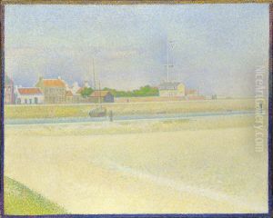 Der Kanal von Gravelines, Grand Fort-Philippe by Georges Seurat