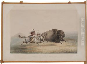 Buffalo Hunt by George Catlin