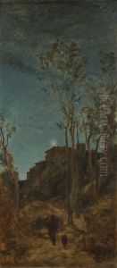 Night by Jean-Baptiste Camille Corot