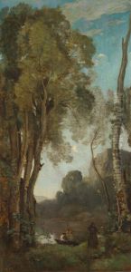 The Four Times of Day (Evening) by Jean-Baptiste Camille Corot