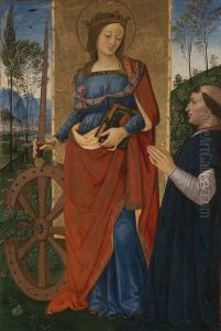 Saint Catherine of Alexandria with a Donor Saint Catherine of Alexandria with a Donor