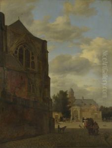 An Imaginary View of Nijenrode Castle and the Sacristy of Utrecht Cathedral An Imaginary View of Nijenrode Castle and the Sacristy of Utrecht Cathedral