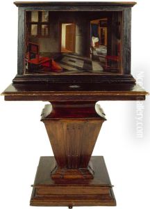 A Peepshow with Views of the Interior of a Dutch House by Samuel Van Hoogstraten