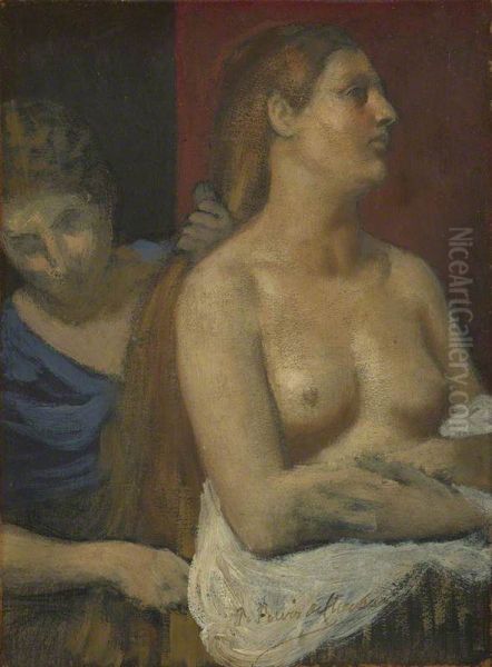 A Maid combing a Woman\ - view 1