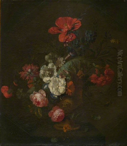 Flowers in a Stone Vase - view 1