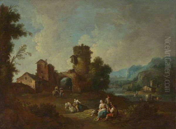Landscape with a Ruined Tower - view 1