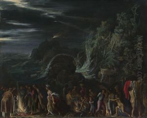 Paulus auf Malta by Adam Elsheimer