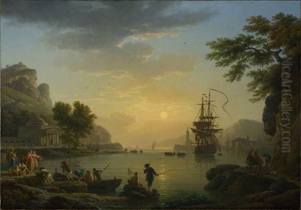 A Landscape at Sunset - view 1