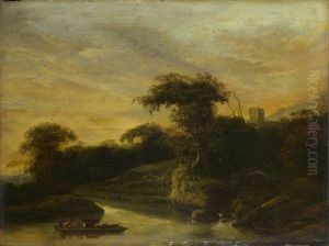 A Landscape with a River at the Foot of a Hill A Landscape with a River at the Foot of a Hill