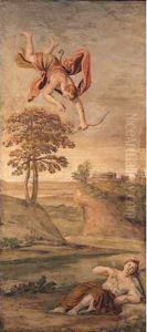 Apollo slaying Coronis by Domenico Zampieri (Domenichino)