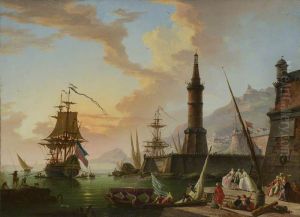 A Seaport by Joseph Vernet