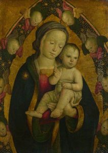 The Virgin and Child in a Mandorla with Cherubim by Pietro Vannucci Perugino