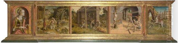 Predella of La Madonna della Rondine - view 1