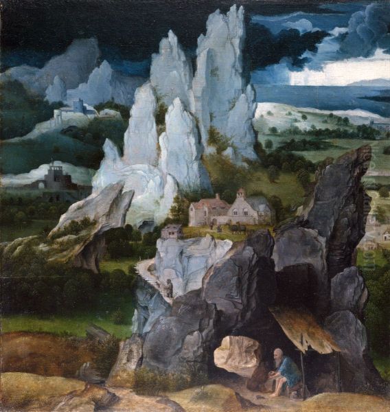 Saint Jerome in a Rocky Landscape - view 1