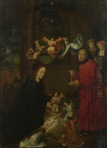 The Nativity, at Night by Hugo Van Der Goes