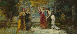 Subject Composition by Adolphe Joseph Thomas Monticelli