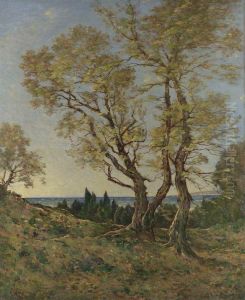 Olive Trees at Menton by Henri Harpignies