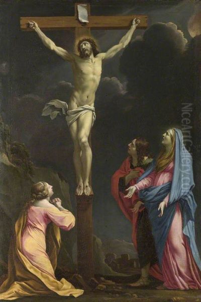 Christ on the Cross with the Magdalen, the Virgin Mary and Saint John the Evangelist - view 1