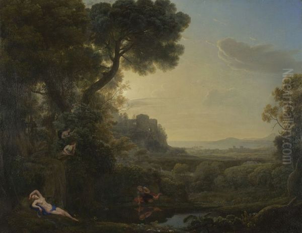 Landscape with Narcissus and Echo - view 1