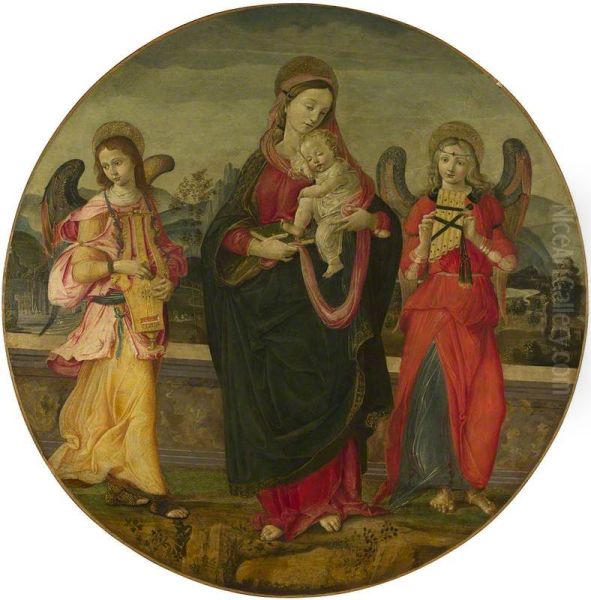 The Virgin and Child with Two Angels - view 1