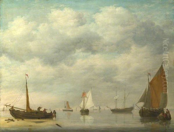 Dutch Vessels in Calm Water - view 1