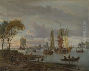 A River View by Abraham Storck