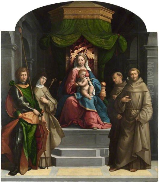 The Madonna and Child enthroned with Saints - view 1